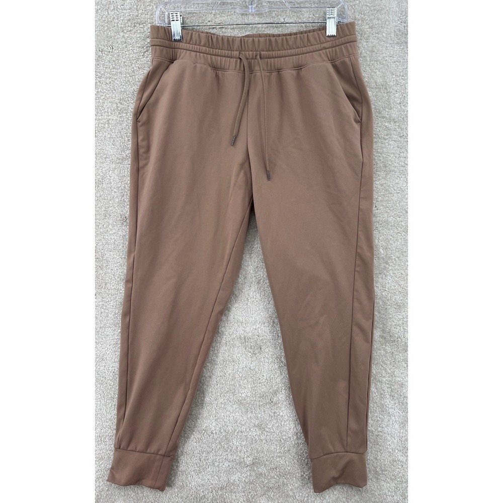 Yogalicious Polarlux Maya Illusion Jogger Size M Camel Fleece Lined Pockets